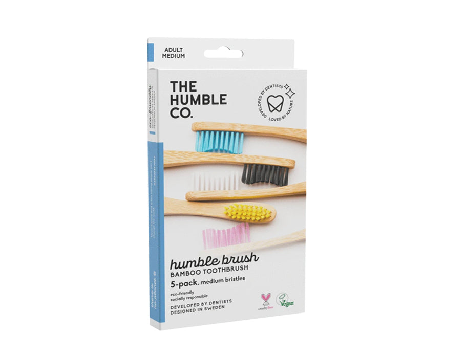 The Humble Co. - Tandenborstels Bamboe - Medium - 5 Stuks