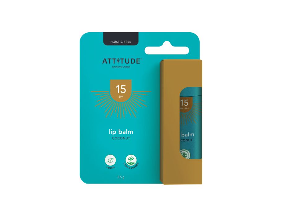 Attitude - Lippenbalsem LSF 15 - Coconut - 8,5gr