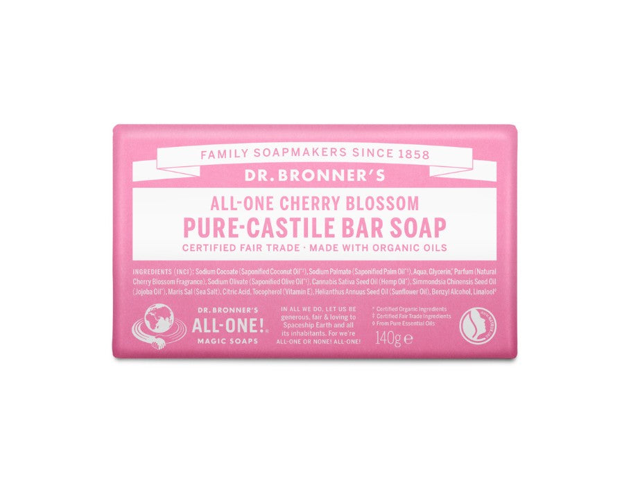 Dr. Bronner's Zeepblok - Pure Castile - Cherry Blossom 140 gram