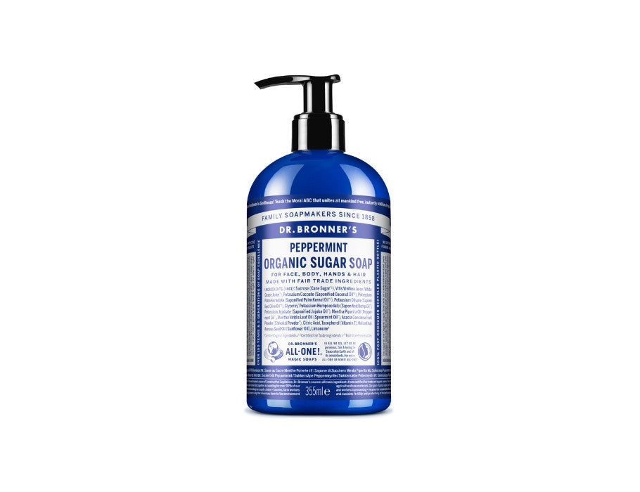 Dr. Bronner’s - zeeppomp met vloeibare zeep – Pepermunt - 355ml