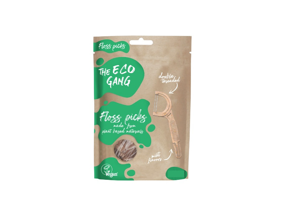 The Eco Gang - Floss Picks Mint - 50 st