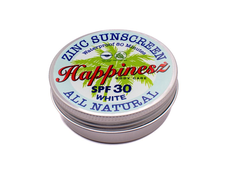 Happinesz - Zonnebrandcrème - SPF 30 - Zink - Wit