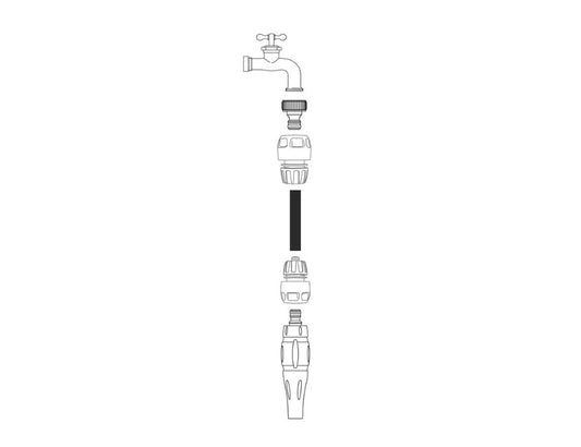 G.F. Reco - Spuitkop startset Spuitkop Startset met koppelingen