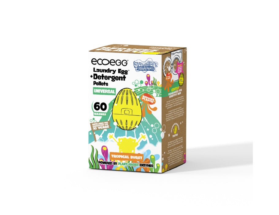 EcoEgg - Wasbal SpongeBob - Tropical Burst Universal - 60 wasjes