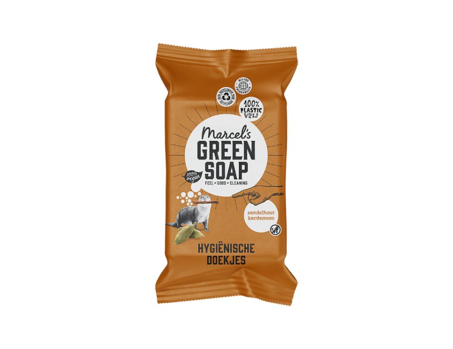 Marcel Green Soap - Schoonmaakdoekjes - Sandelhout & Kardemom