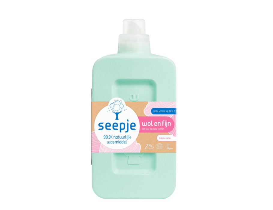 Seepje - Vloeibaar Wasmiddel - Wol en Fijn - Vrolijke Lotus - 1L