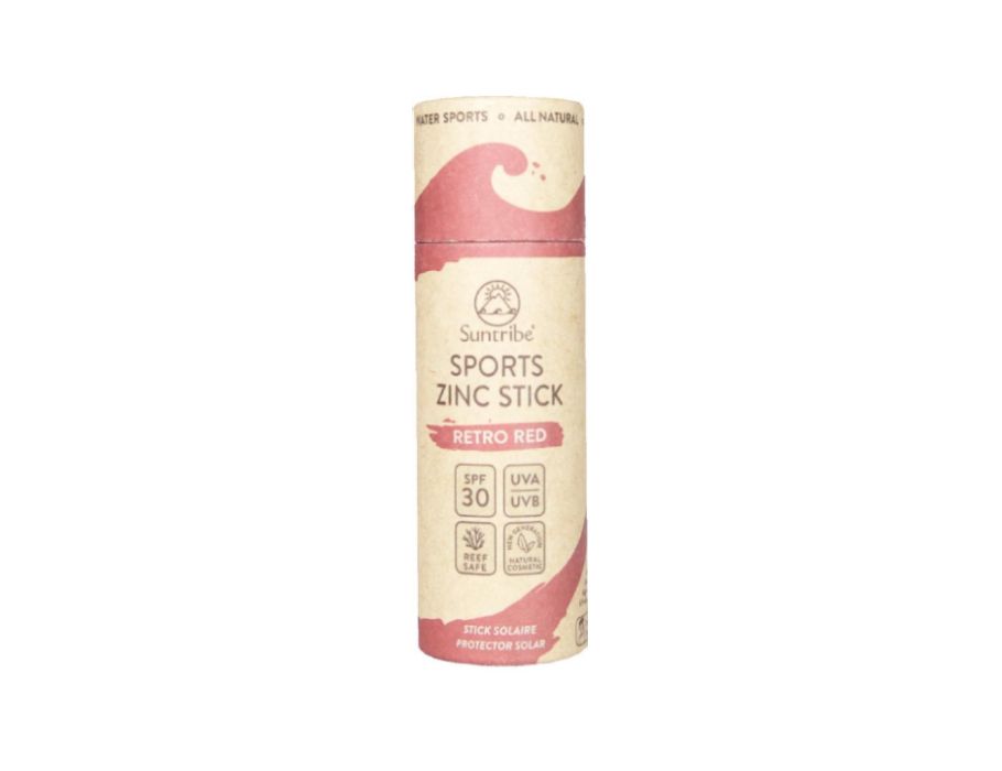 Suntribe - Zonnebrandstick - Zinc - Sport - SPF 30 - Retro Red