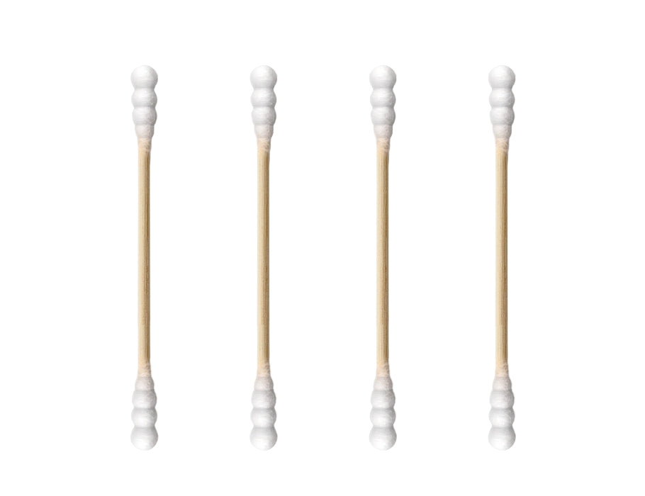 The Eco Gang - Wattenstaafjes - Spiraalvorm - Wit - 100 st