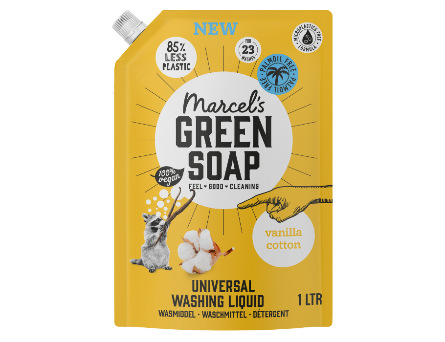 Marcels Green Soap - Wasmiddel Universeel - Vanilla Cotton - Navulling - 1 liter