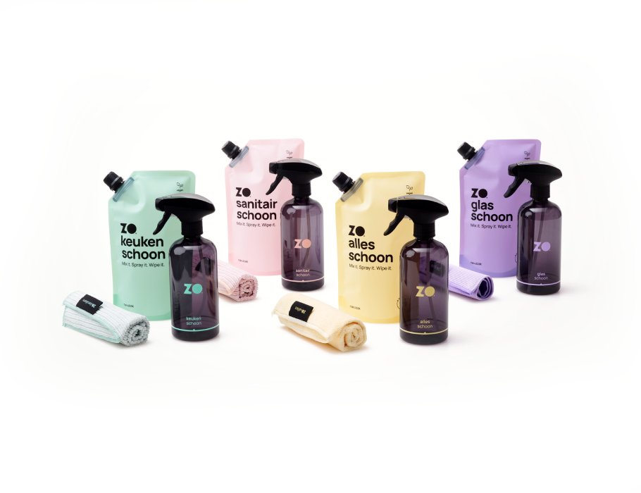 Zo Schoon - Startpakket - 4-in-1 Keuken, Glas, Alles, Sanitair