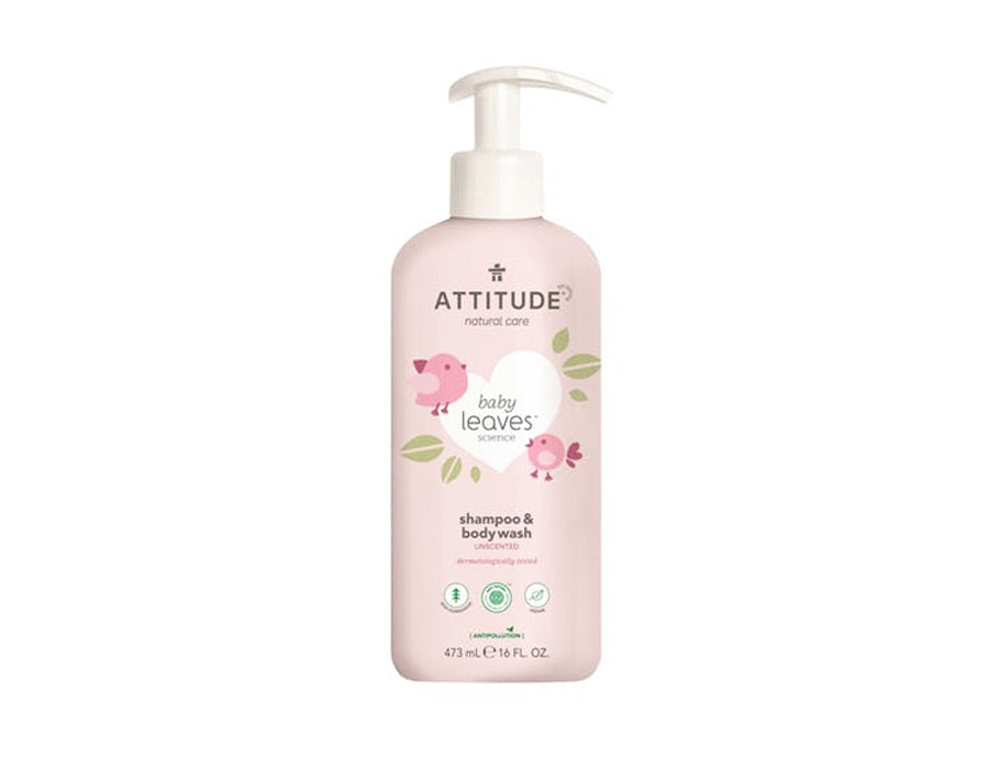 Attitude - Baby Leaves 2 in 1 Shampoo & Body Wash - Geurvrij