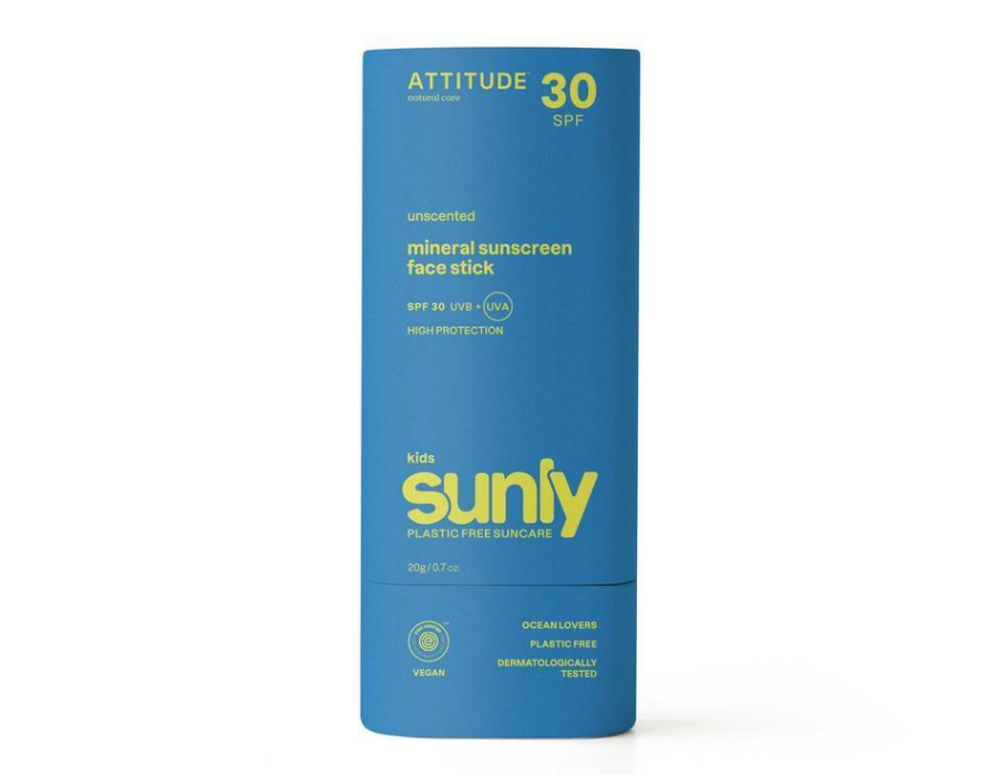 Attitude - Zonnebrandstick - Gezicht - Kids - SPF30 - Parfumvrij - 20g