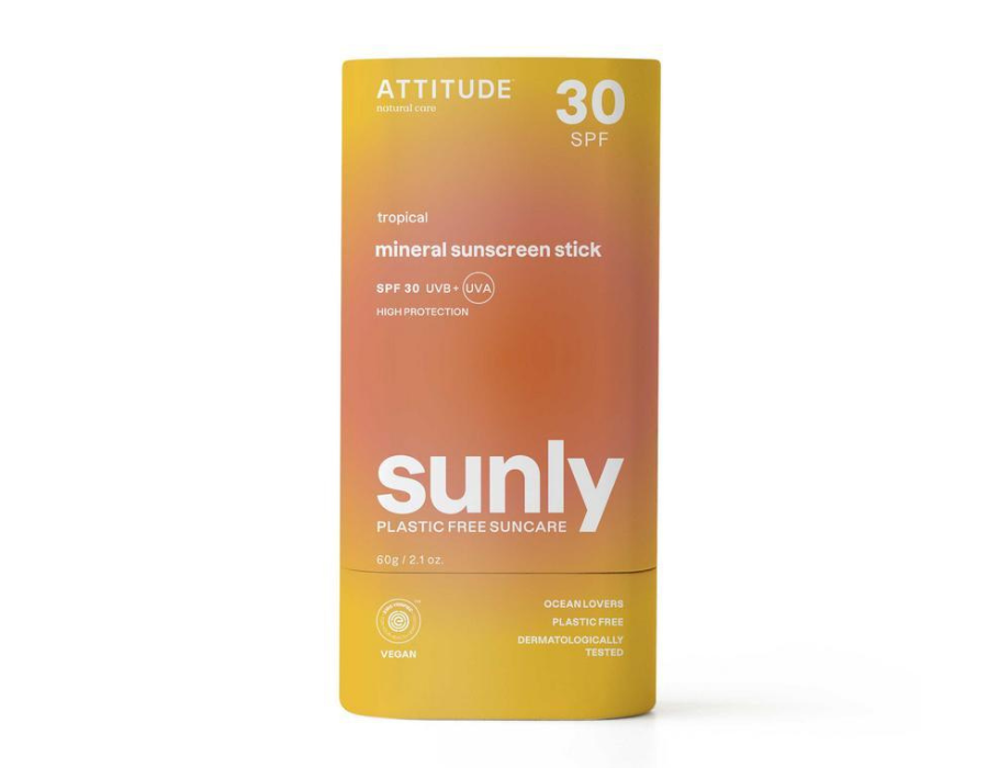 Attitude - Zonnebrandstick Sunly - SPF30 - Tropisch - 60g