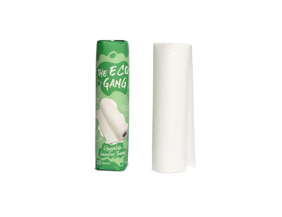 The Eco Gang - Herbruikbare bamboe keukenrol - 20 vellen - 1 pak