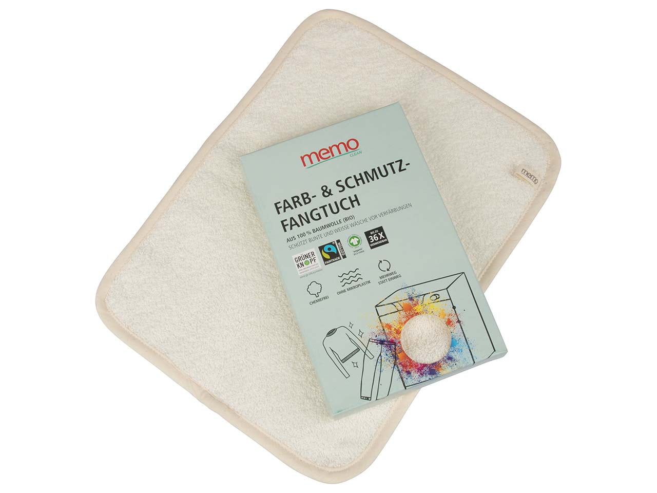 Memo - Kleur en Vuilvangdoekje - 100% Bio Katoen