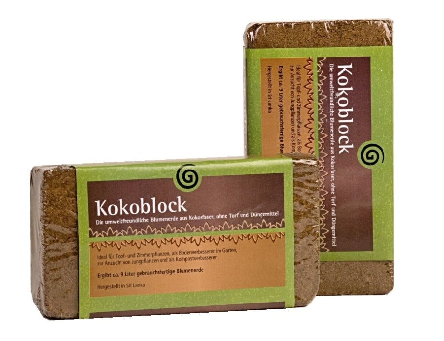 Aries - Geperst Kokosblok voor Milieuvriendelijke Potgrond - 750 gr