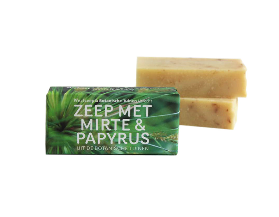 Werfzeep - Botanische tuinen - Mirte & Papyrus - 100gr