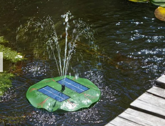 Esotec - drijvende zonne-vijverpomp waterlelie