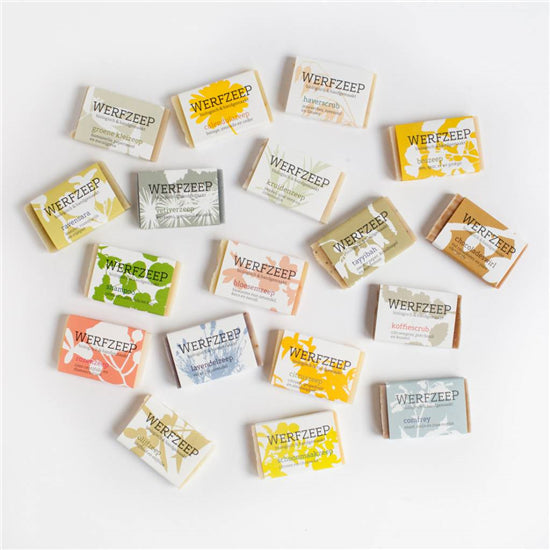 Werfzeep - Cadeaudoos - minizeepjes - 18 st.