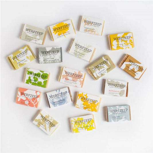 Werfzeep - Cadeaudoos - minizeepjes - 18 st.