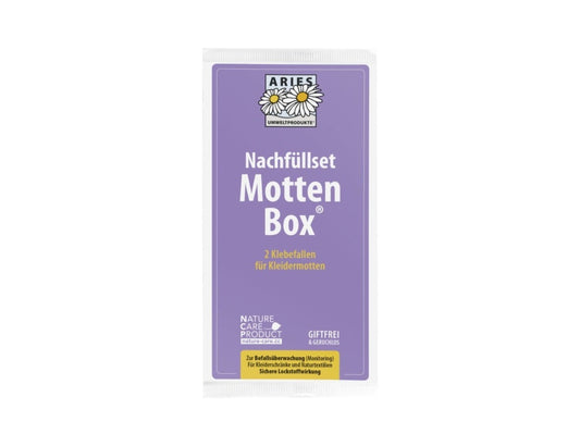 Aries - Navulling Mottenbox - Gifvrije Kleefstrips - 2 st