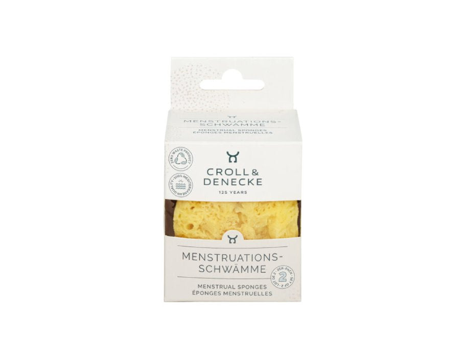 Croll & Denecke - Natuurlijke Menstruatiesponsjes - 2 Stuks