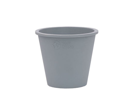 Fairzone - Plantenpotten - Rubber - Grijs - 6 Stuks