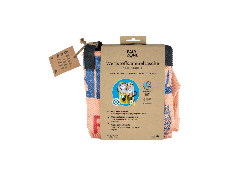 Fairzone - Opvangtas - Recycling Afval - Upcycled Rijstzak