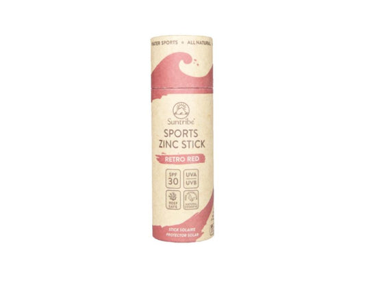 Suntribe - Zonnebrandstick - Zinc - Sport - SPF 30 - Retro Red