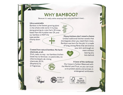 The Cheeky Panda - Keukenpapier - FSC Bamboe - 2-Laags - 2st