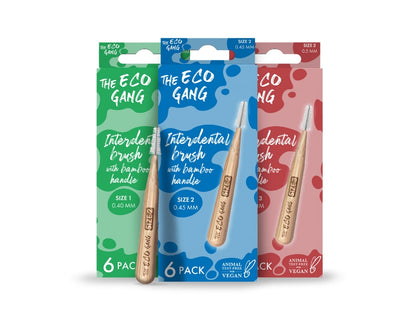 The Eco Gang - Interdentale borstel van bamboe - Size 2 - 0,45mm - 6 st