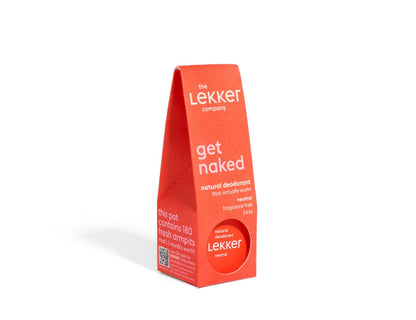 The Lekker Company Smeerbare Deodorant - Neutraal en Geurloos - 30gr