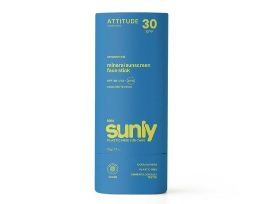 Attitude - Zonnebrandstick - Gezicht - Kids - SPF30 - Parfumvrij - 20g