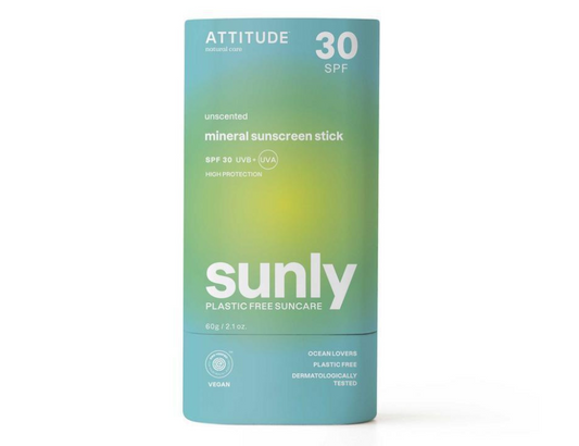Attitude - Zonnebrandstick - SPF30 - Parfumvrij - 60g