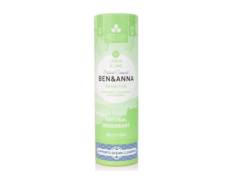Ben & Anna - Deodorant in Papiertube - Lemon & Lime (Sensitive) - 60gr