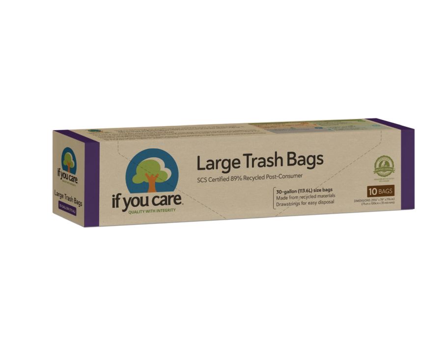 If You Care - Afvalzakken XL recycled met trekband - 113L - 10st