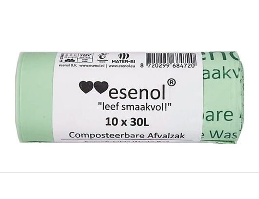 Esenol - Composteerbare afvalzakken 30 liter -10 st