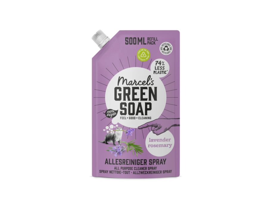 Marcel's Green Soap - Navulverpakking Allesreiniger Spray - Lavendel & Rozemarijn - 500ml