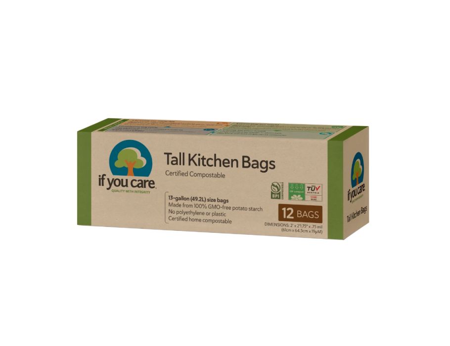 If You Care - Vuilniszakken recycled met trekband- 49L - 12st