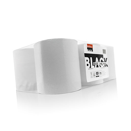 Satino - Poetsrol Satino Black - 6 rollen - 19,5cmx300m