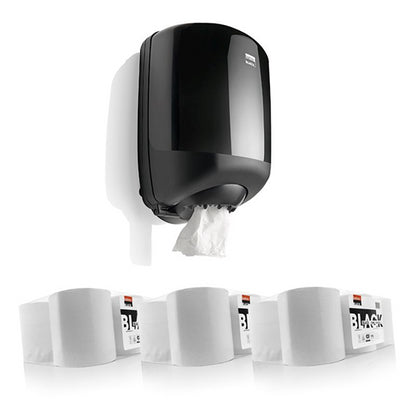 Satino - Poetsrol Satino Black - 6 rollen - 19,5cmx300m