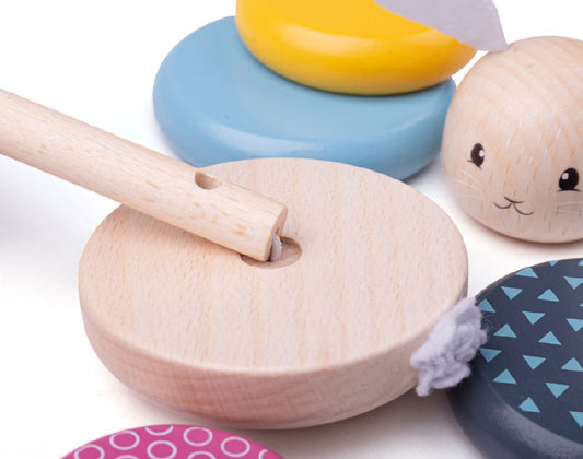 BigJigs - Houten Stapeltoren Konijn