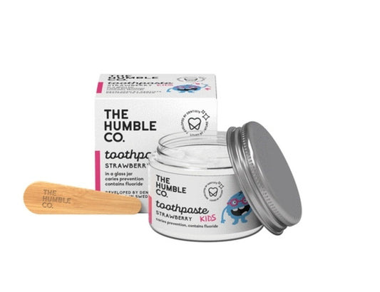 The Humble Co. - Kindertandpasta Zero Waste - Aardbei met fluor - 50ml