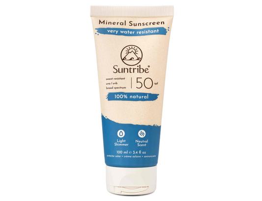 Suntribe - Zonnebrandcrème Mineral SPF 50 - Lichaam en Gezicht - 100ml
